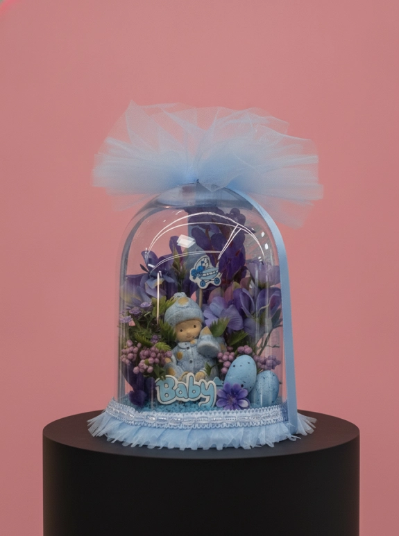 Yeni Doğan Erkek Bebek Teraryum  Kurşun Model 